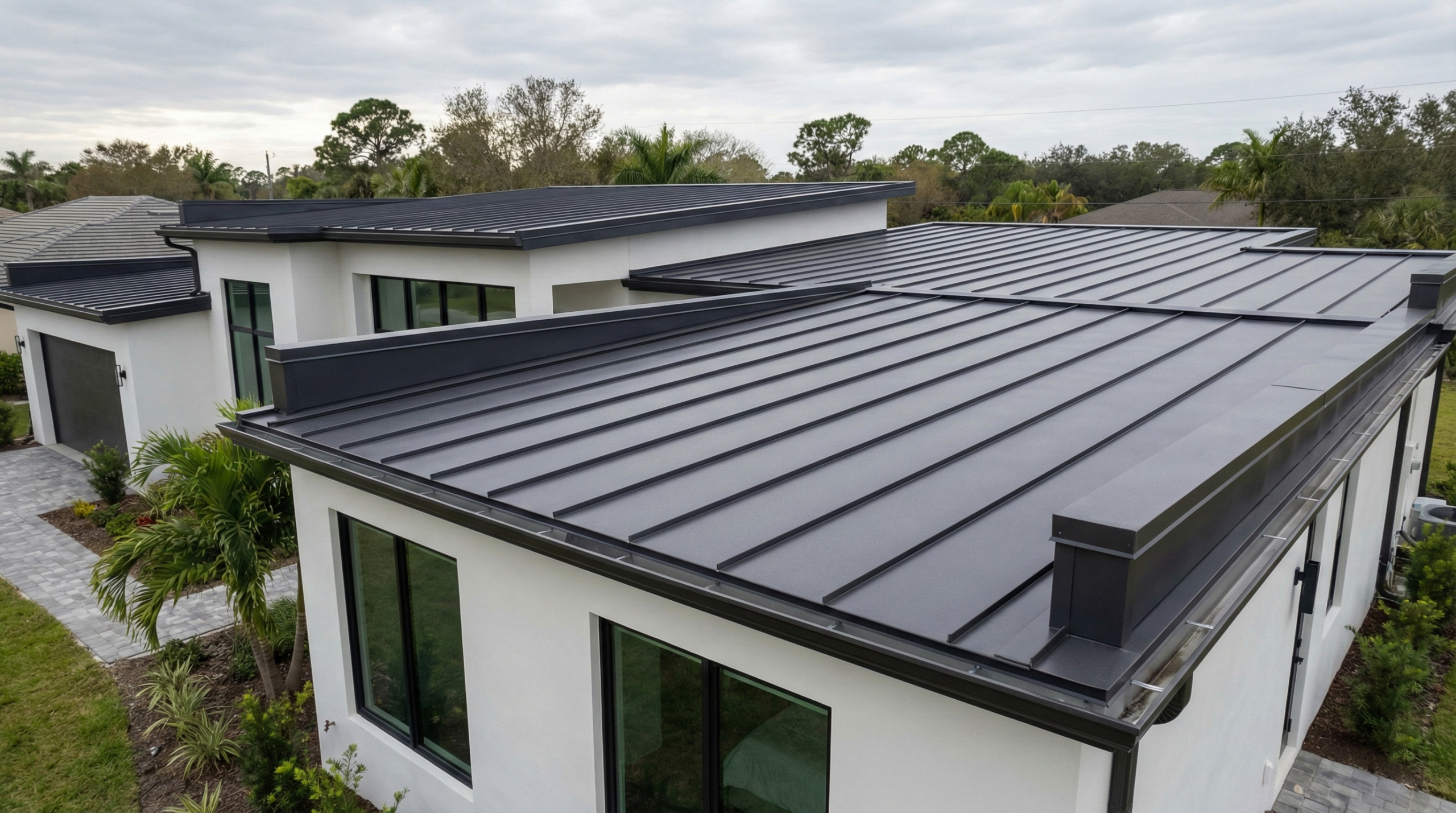 Flat and low slope metal roofing system