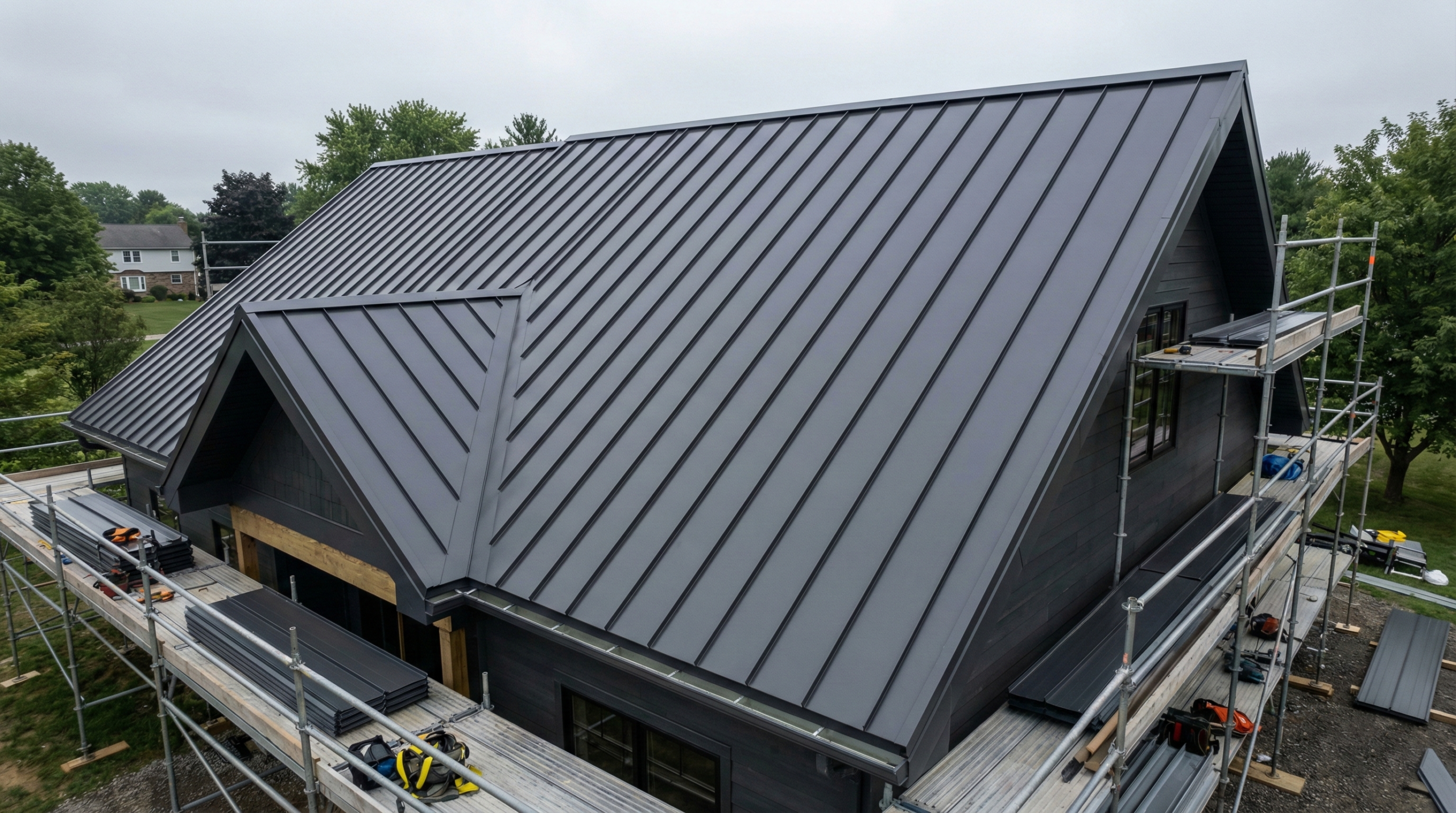 Metal roofing material package for homeowners in Miami