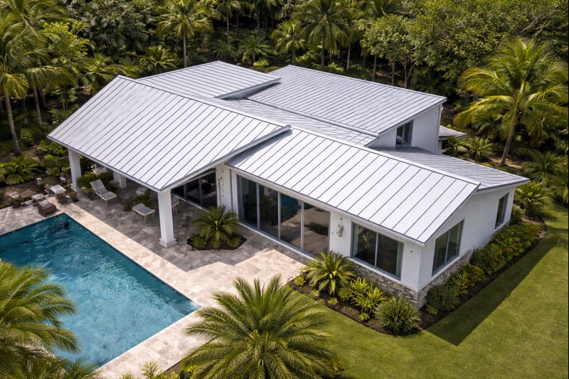 Low slope metal roofing installation