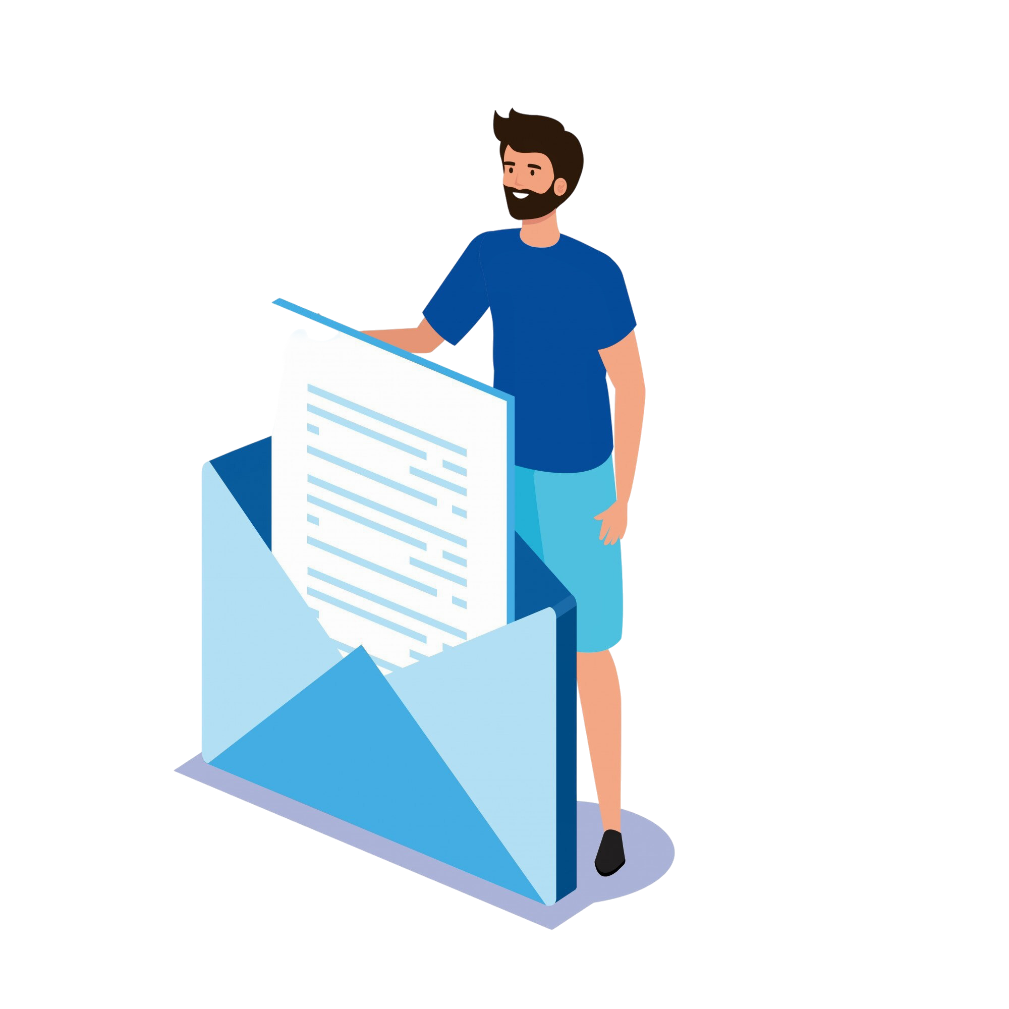 Thank you confirmation illustration for Top Metal supply request