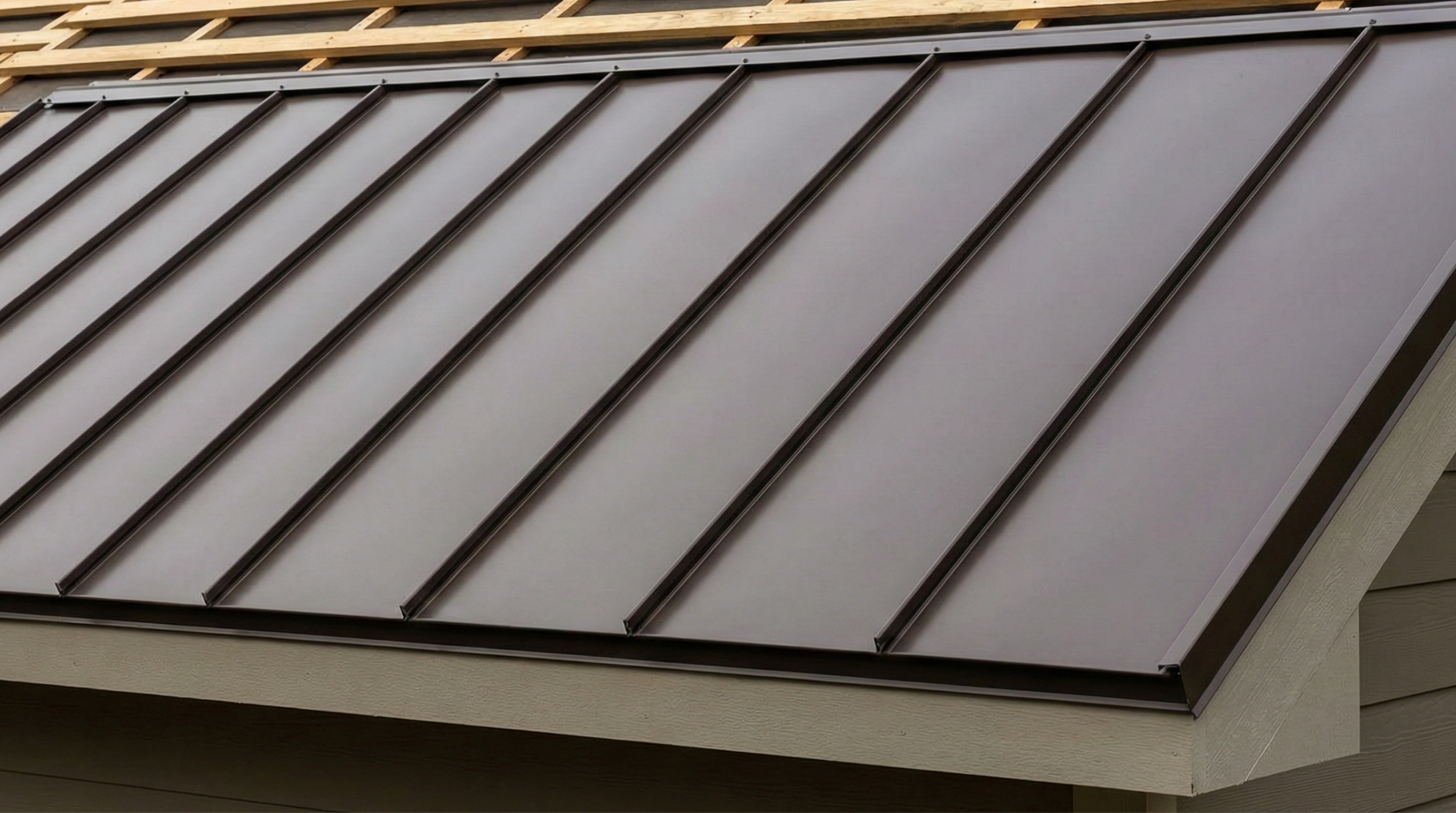 Metal roof installation photo