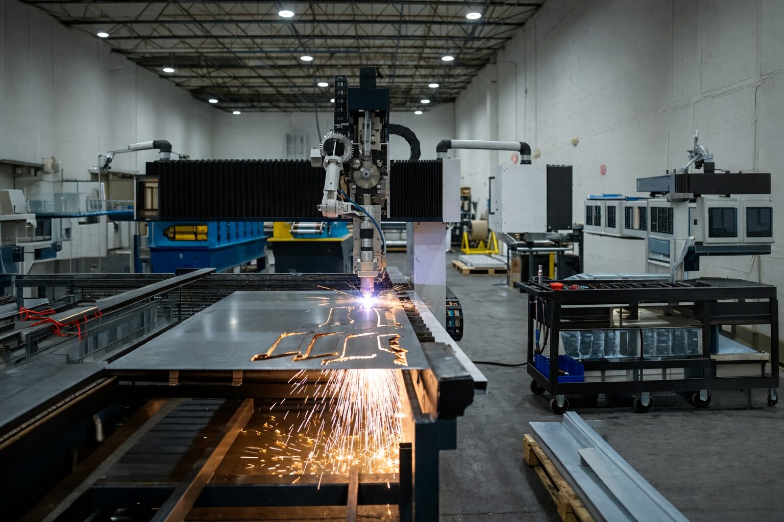 Modern metal roofing installation on residential home