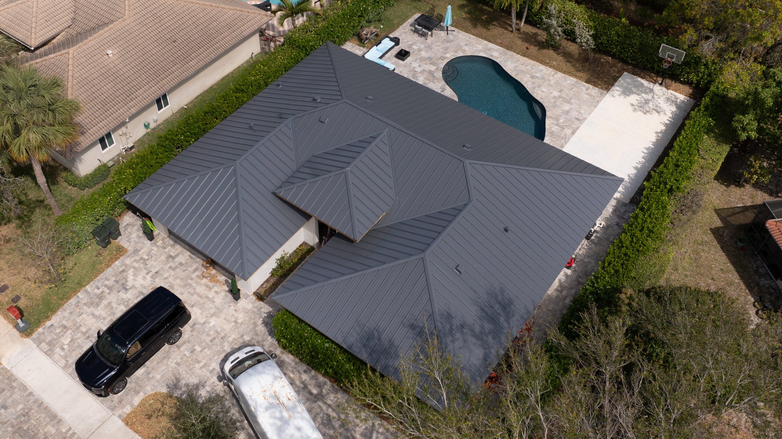 Completed standing seam metal roof project